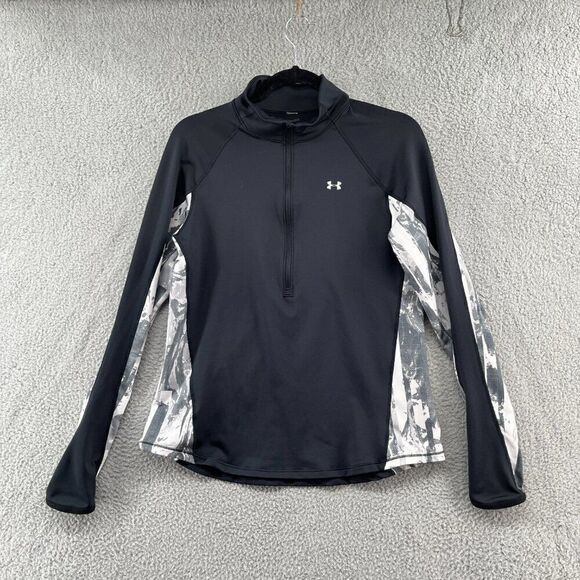 Under Armour long sleeve half zip track jacket pullover womens running training - Picture 4 of 10